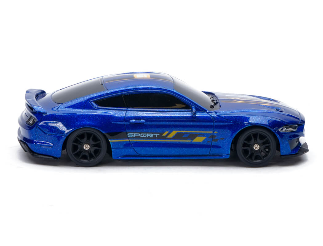 E-ZEE RC 1/43 LIGHTING MUSCLE 4WD DRIFT CAR WITH GYRO - BLUE