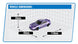 E-ZEE RC 1/43 LIGHTING MUSCLE 4WD DRIFT CAR W/GYRO - PURPLE