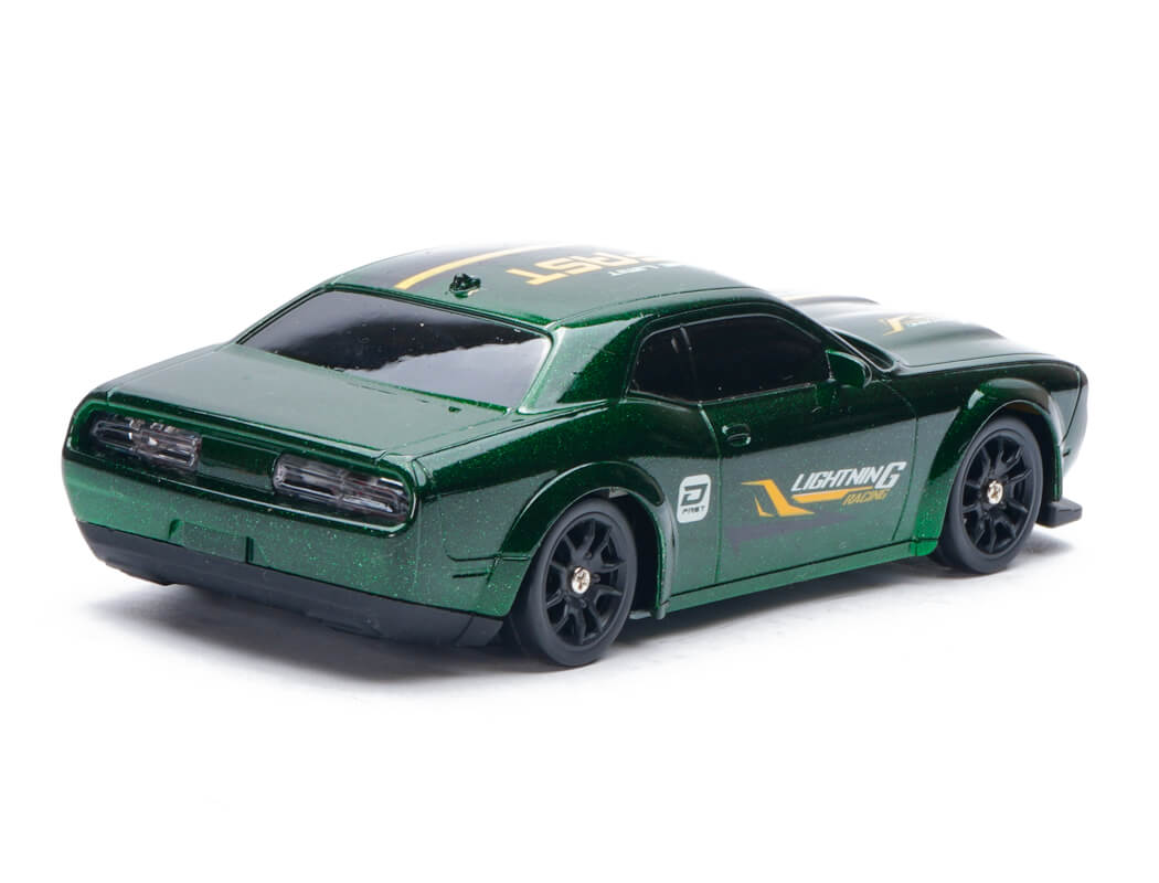 E-ZEE RC 1/43 LIGHTING STINGER 4WD DRIFT CAR WITH GYRO - GREEN