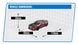E-ZEE RC 1/43 LIGHTING GTR 4WD DRIFT CAR WITH GYRO - RED
