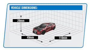 E-ZEE RC 1/43 LIGHTING GTR 4WD DRIFT CAR WITH GYRO - RED