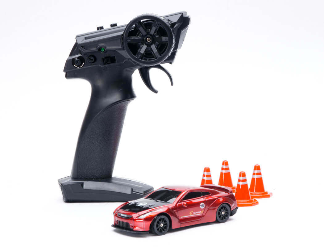 E-ZEE RC 1/43 LIGHTING GTR 4WD DRIFT CAR WITH GYRO - RED