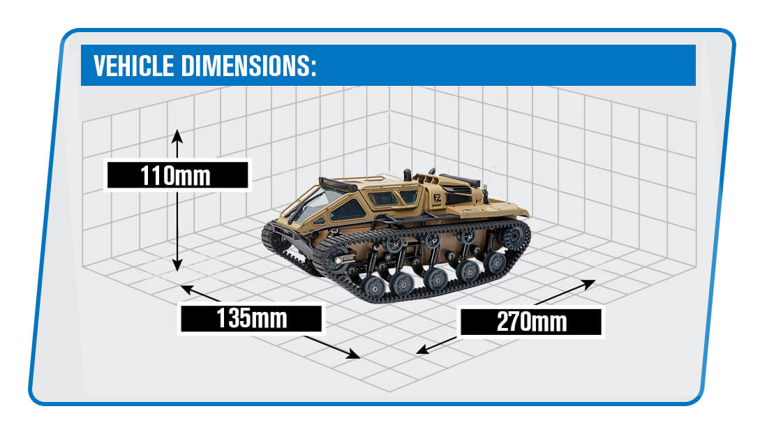 E-ZEE RC 1/16 RIPSAW HIGH SPEED DRIFT TANK - DESERT