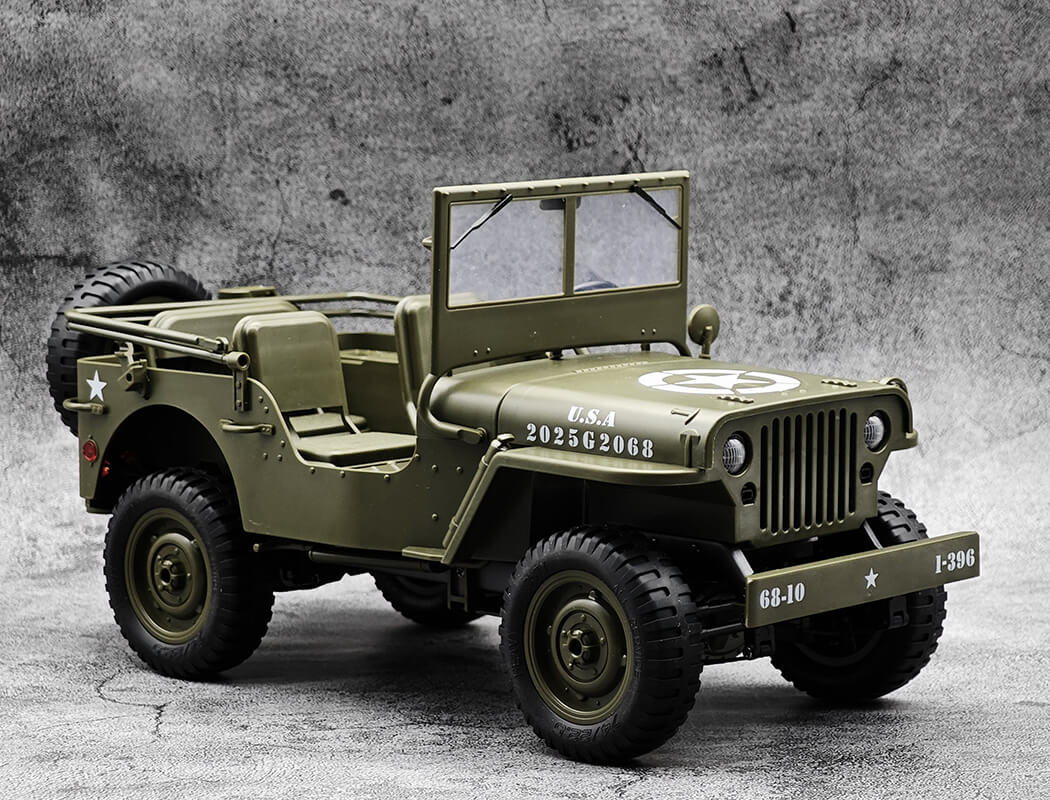E-ZEE RC 1/10 4WD RC WILLYS JEEP WITH LED LIGHTS