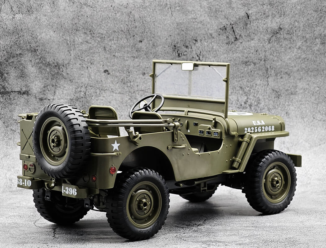 E-ZEE RC 1/10 4WD RC WILLYS JEEP WITH LED LIGHTS
