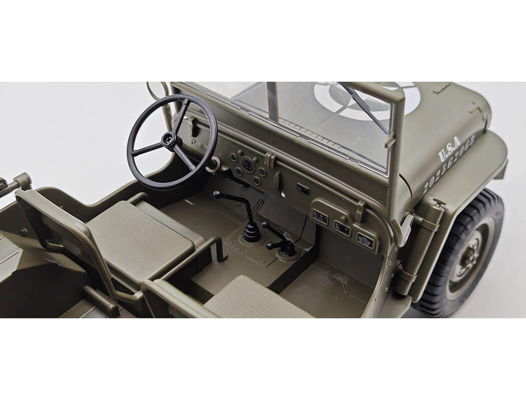 E-ZEE RC 1/10 4WD RC WILLYS JEEP WITH LED LIGHTS