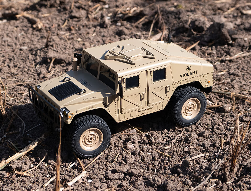 E-ZEE RC 1/16 4WD RC HUMMER MILITARY TRUCK - DESERT SAND