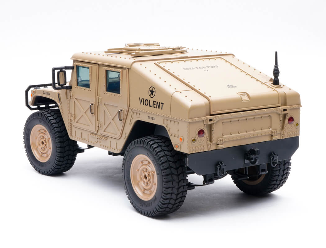 E-ZEE RC 1/16 4WD RC HUMMER MILITARY TRUCK - DESERT SAND
