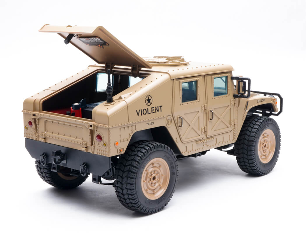 E-ZEE RC 1/16 4WD RC HUMMER MILITARY TRUCK - DESERT SAND