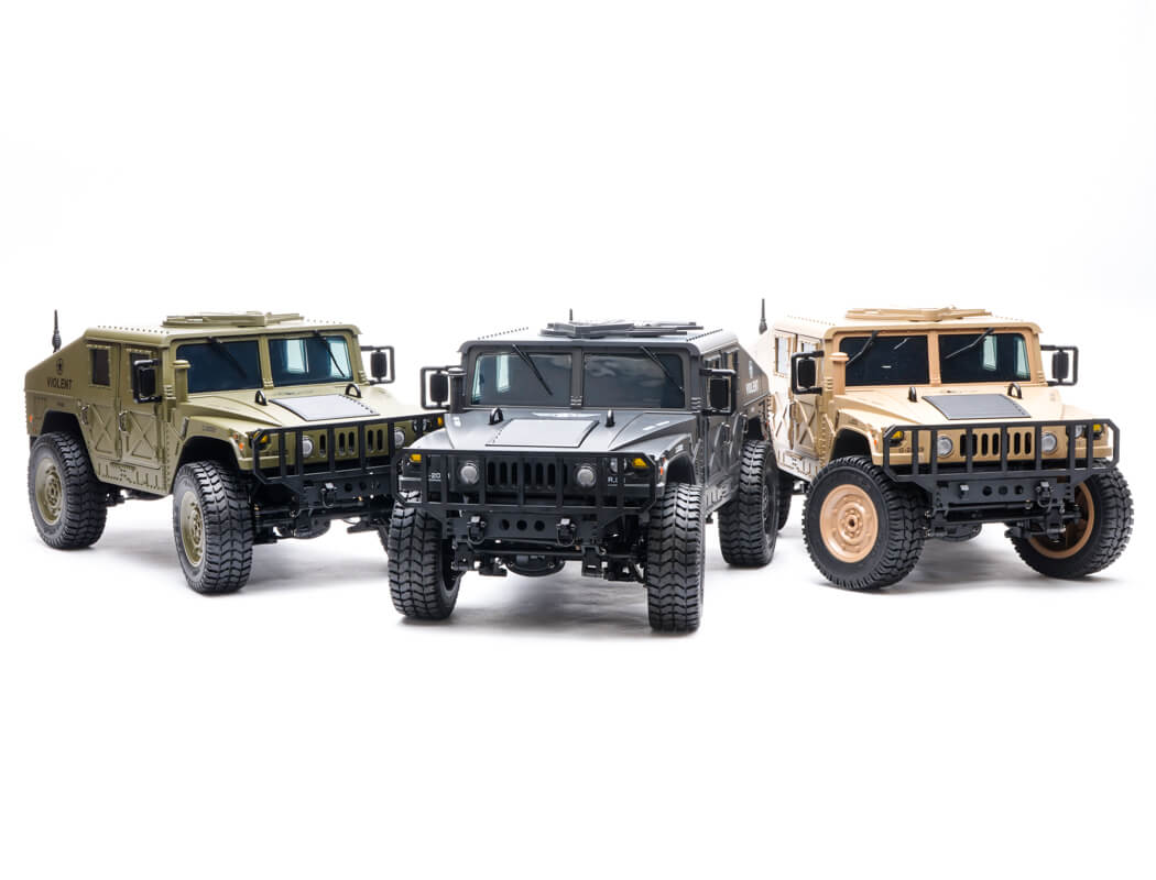E-ZEE RC 1/16 4WD RC HUMMER MILITARY TRUCK - GREEN