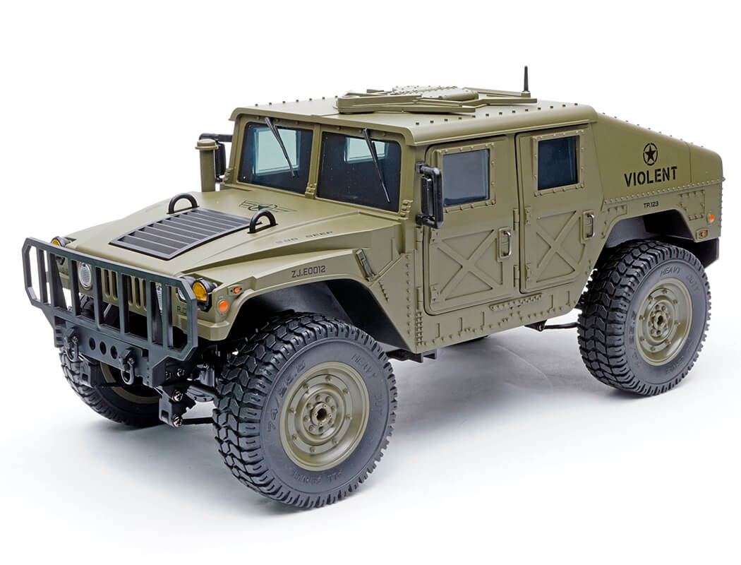 E-ZEE RC 1/16 4WD RC HUMMER MILITARY TRUCK - GREEN