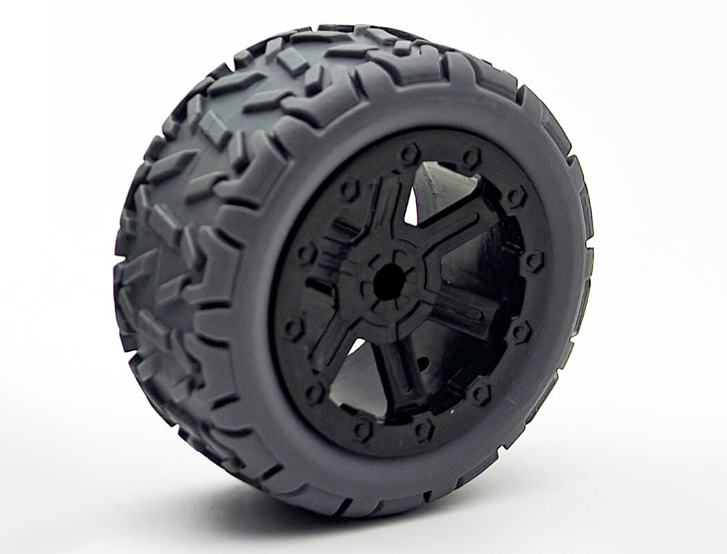E-ZEE RC 1/16 TRICYCLE REAR TYRES/WHEELS (PR)