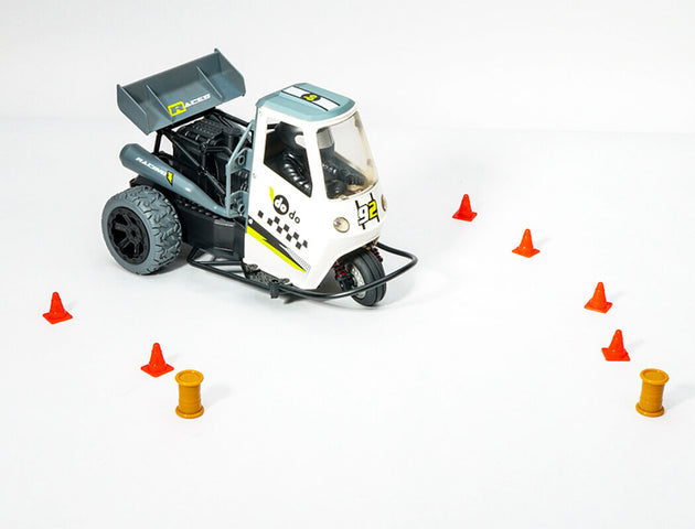 E-ZEE RC 1/16 TRICYCLE RTR WITH LIGHT,SOUND AND EXHAUST FUNCTIONS