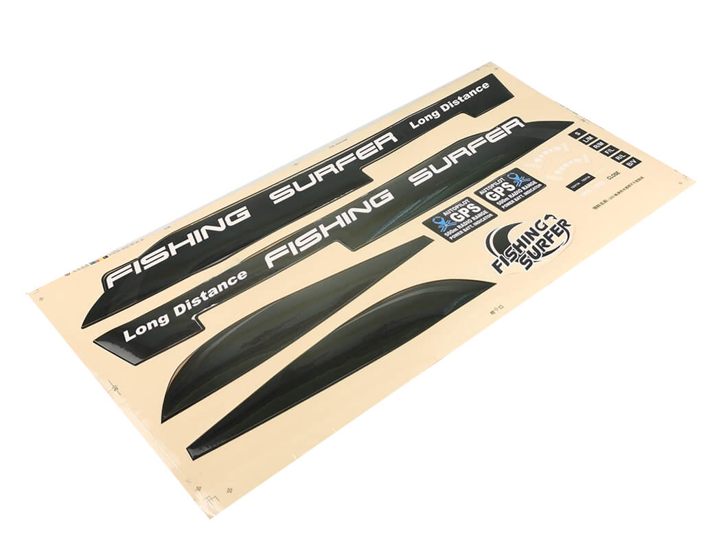 FISHING PEOPLE FISHING SURFER DECAL STICKER SET (V1/V2)