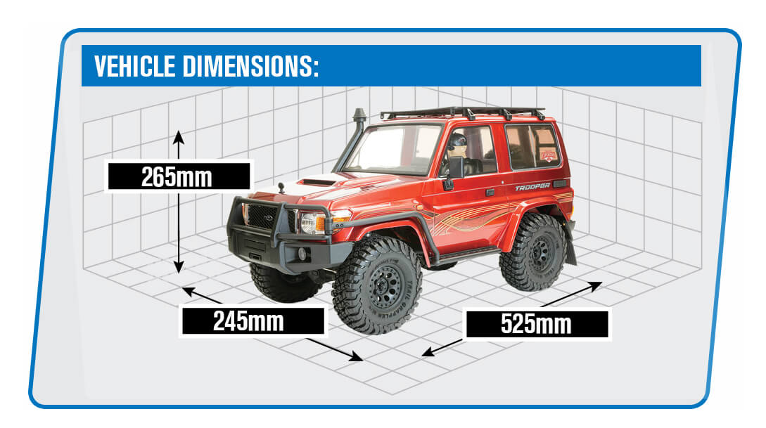 FTX OUTBACK TROOPER 4X4 RTR 1:10 TRAIL CRAWLER - RED
