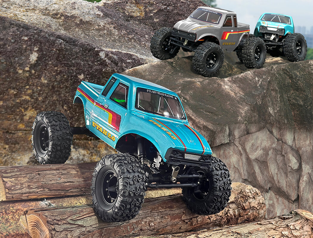 FTX UTAH 2.0 1:18 BRUSHLESS 2-SPEED LCG CRAWLER - METALLIC TEAL