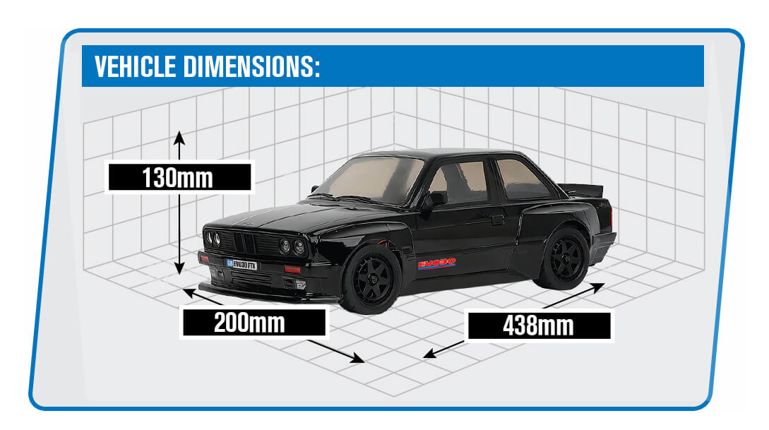 FTX EVO30 1/10 BRUSHED STREET CAR RTR - BLACK