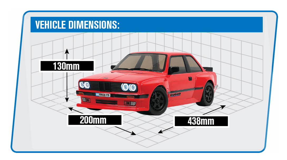 FTX EVO30 1/10 BRUSHED STREET CAR RTR - RED