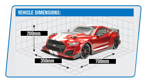 FTX SUPAFORZA GT 1/7 ON ROAD RTR STREET CAR - RED