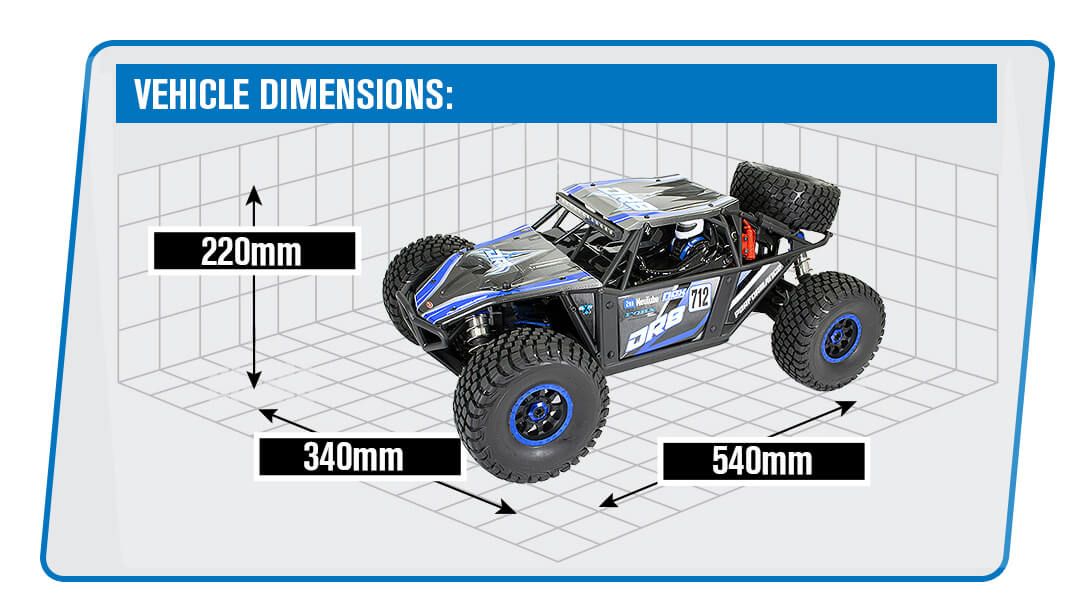 FTX DR8 1/8 DESERT RACER 6S READY-TO-RUN - BLUE