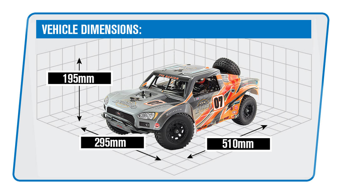 FTX ZORRO 1/10 NITRO TROPHY TRUCK 4WD RTR - ORANGE