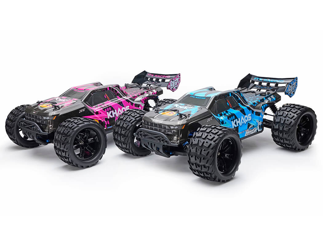 FTX KHAOS 1/10 BRUSHLESS 4WD TRUGGY RTR WITH 3S LIPO AND CHARGER - BLUE