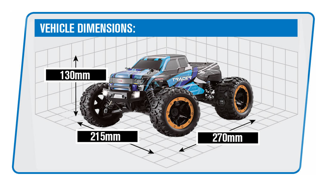 FTX TRACER 1/16 4WD MONSTER TRUCK RTR - BLUE