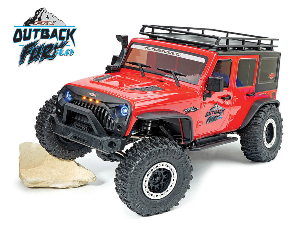 FTX OUTBACK FURY 3.0 4X4 RTR TRAIL CRAWLER - RED