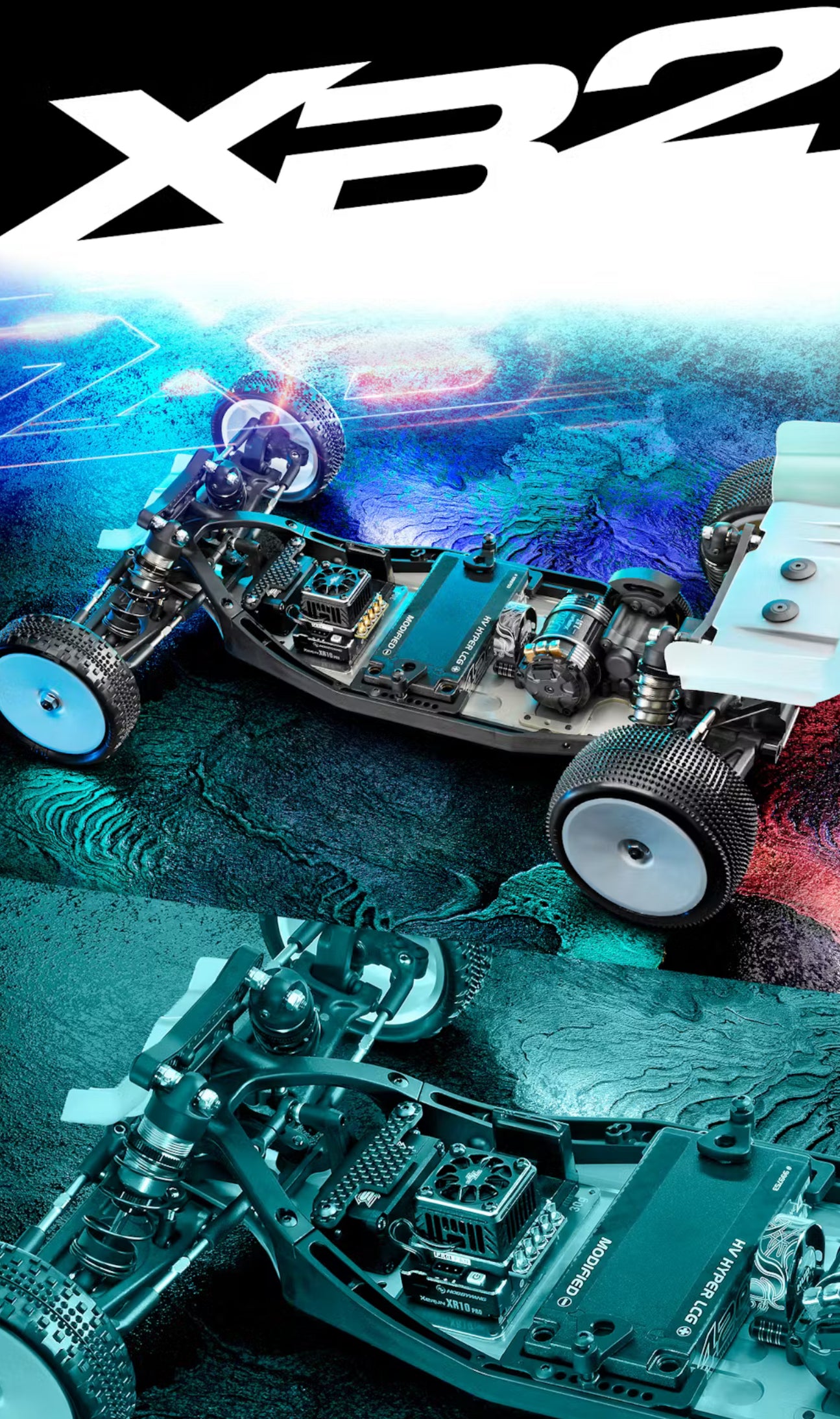 XRAY XB2C'25 - 2WD 1/10 ELECTRIC OFF-ROAD CAR - CARPET EDITION XR320018