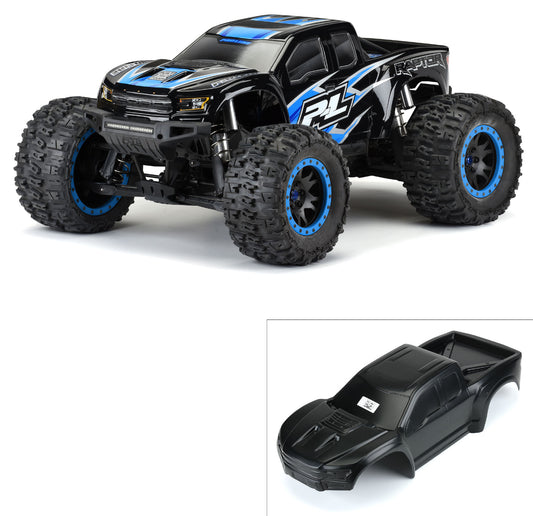 1/5 Pre-Cut 2017 Ford F-150 Raptor Tough-Color Black Body: X-Maxx #g-pro3482-18