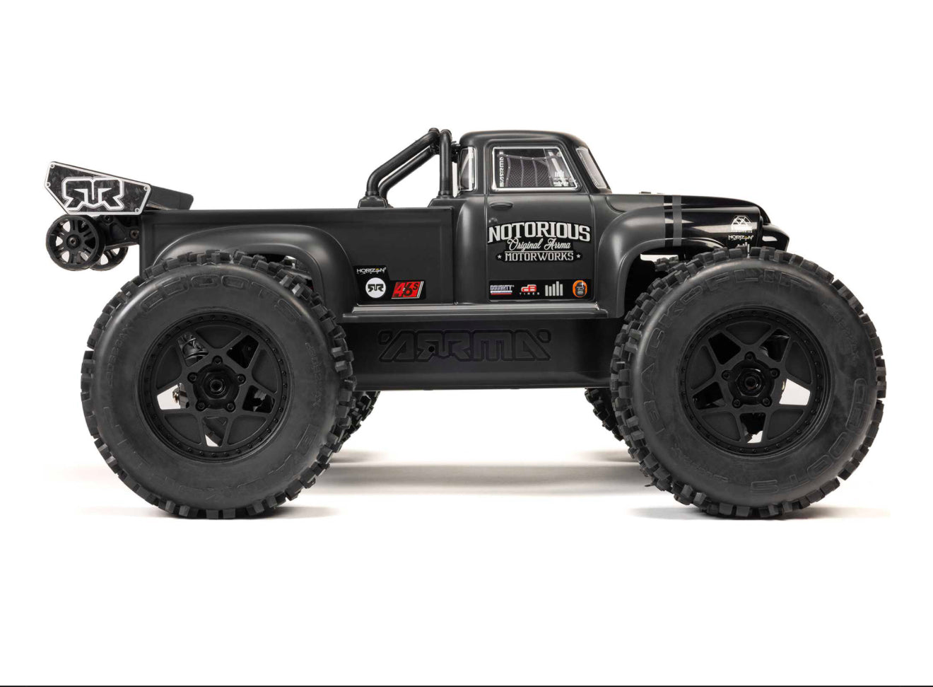 Arrma 1/8 NOTORIOUS 6S V6 4X4 BLX Stunt Truck RTR - BLACK  #C-ARA8611V6T1