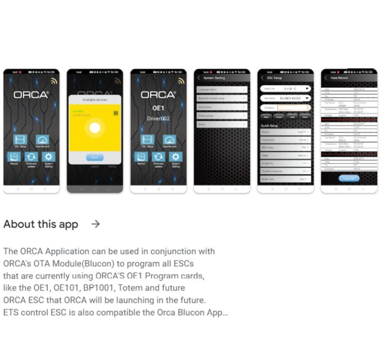 ORCA BLUCON – BLUETOOTH ADAPTER FOR ESC PROGRAMMING #OR-BL24BLUCON1