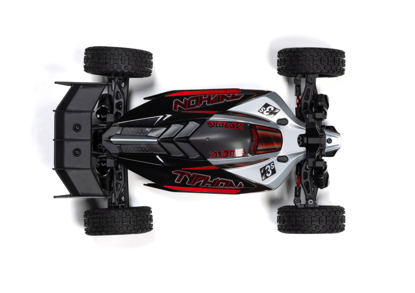Arrma 1/14 TYPHON GROM 223S BLX 4X4 Buggy (No Batt/Charg) Silver #C-ARA2306T1
