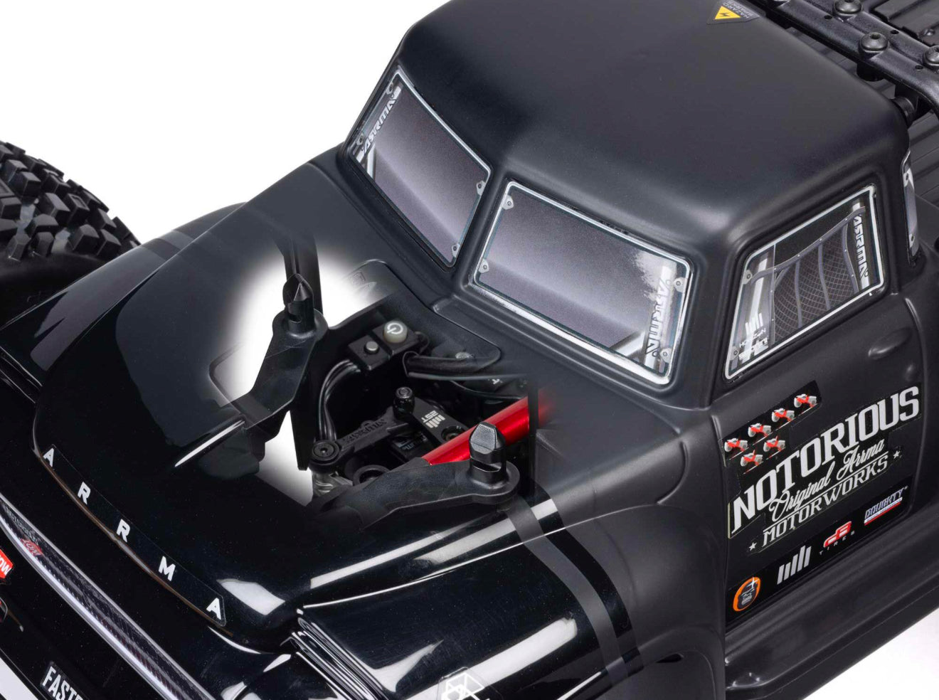 Arrma 1/8 NOTORIOUS 6S V6 4X4 BLX Stunt Truck RTR - BLACK  #C-ARA8611V6T1