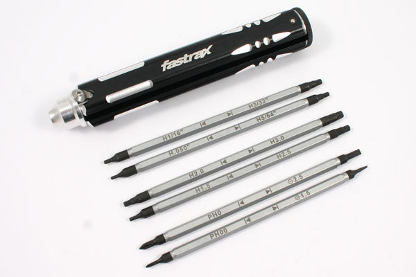 FASTRAX 12-SIZE MULTI DRIVER SET 2XPH 2XSLOT 8XMETRIC/IMPERIAL HEX