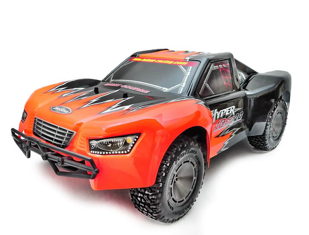 HOBAO HYPER 10SC 2.0 PRINTED BODYSHELL - BLACK/ORANGE
