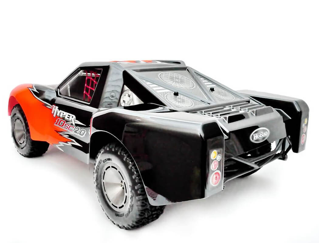 HOBAO HYPER 10SC 2.0 PRINTED BODYSHELL - BLACK/ORANGE