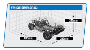 HOBAO HYPER 8 SHORT COURSE 1/8 80% ARR ROLLER (CLEAR BODY)
