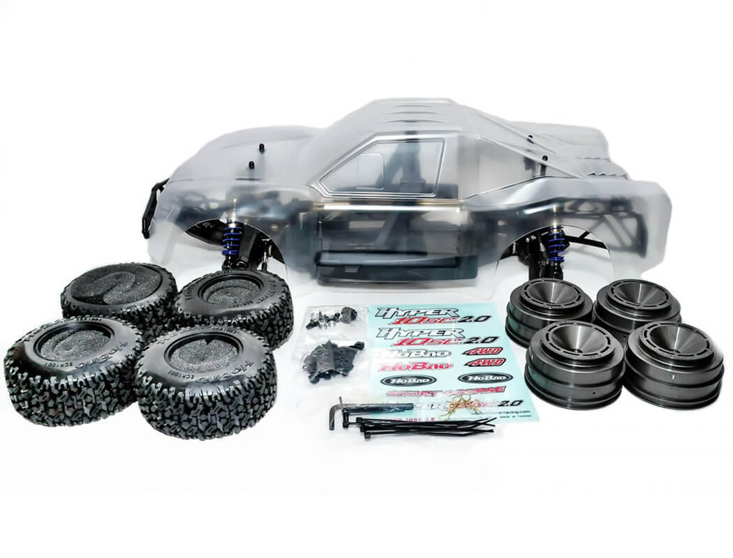 HOBAO HYPER 10SC 2.0 ELECTRIC TRUCK ARR WITH CLEAR BODY