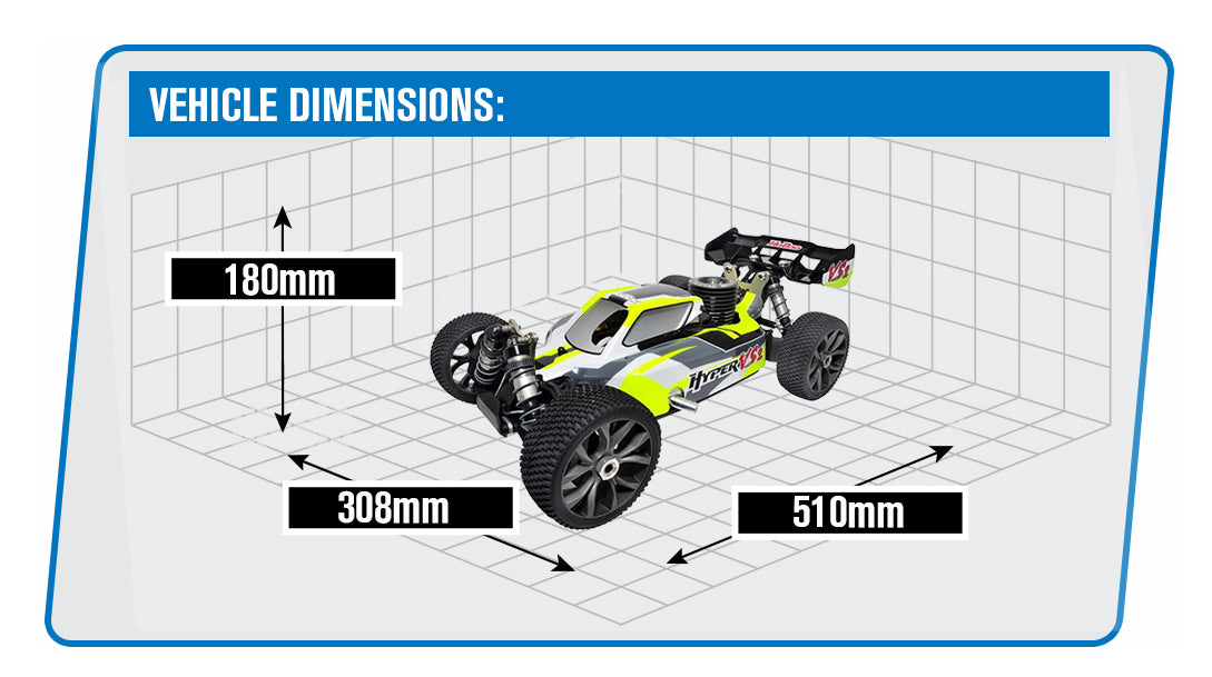HOBAO HYPER VS2 1/8 RTR BUGGY W/ HYPER 21,18KGSERVO,2.4G TX