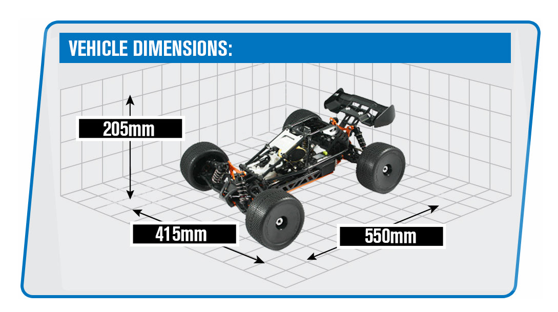 HOBAO HYPER CAGE TRUGGY BLACK NITRO RTR W/MAC28 6P ENGINE