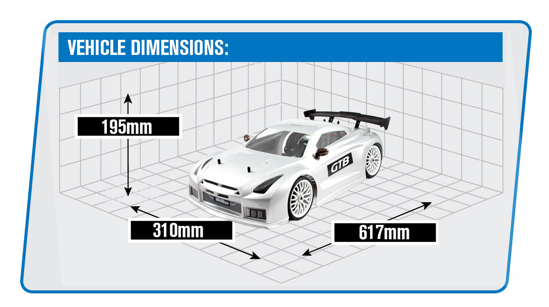 HOBAO HYPER GTB ONROAD RTR W/MACH*28 ENGINE - GREY