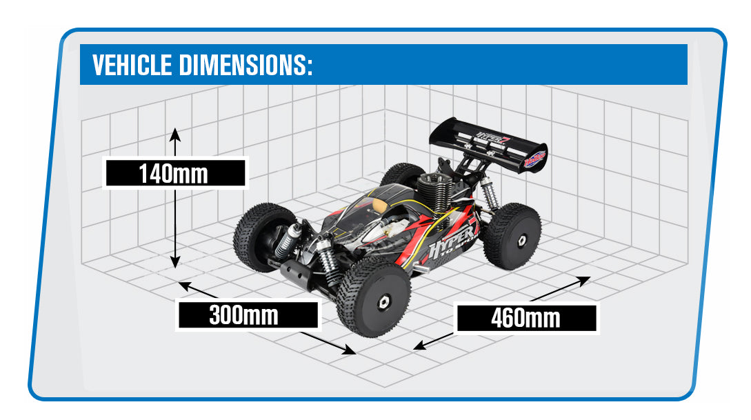 HOBAO HYPER 7 TQ2 RTR BUGGY WITH HYPER 21 TURBO ENGINE