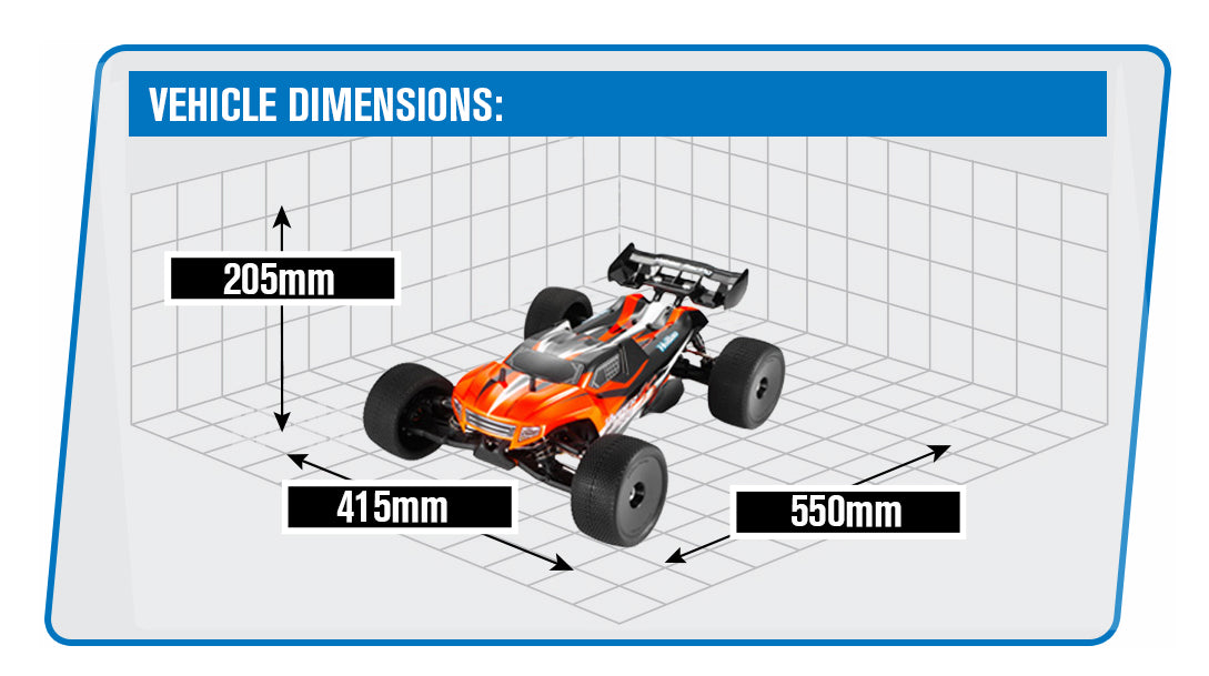 HOBAO HYPER SST 1/8 RTR TRUGGY W/MACH* 28 6P ENGINE