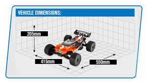 HOBAO HYPER SST 1/8 RTR TRUGGY W/MACH* 28 6P ENGINE