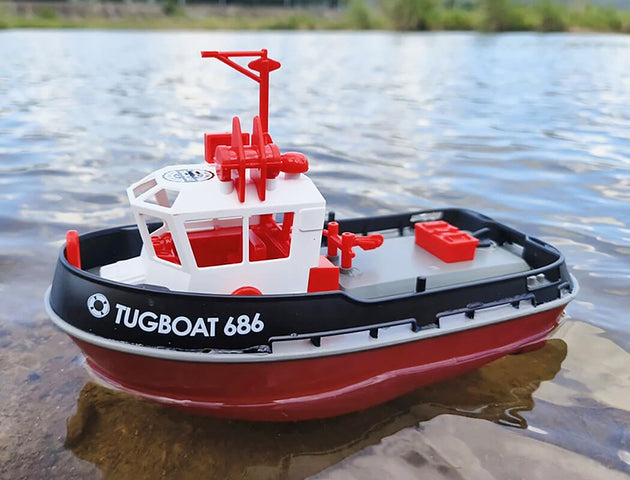 HENG LONG 1/72 RTR TUGBOAT 686 2.4GHZ 230MM LENGTH BLACK