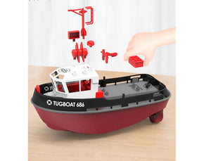 HENG LONG 1/72 RTR TUGBOAT 686 2.4GHZ 230MM LENGTH BLACK