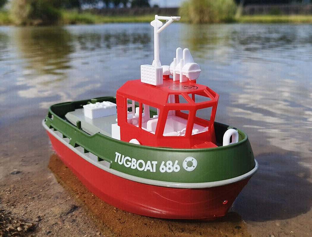 HENG LONG 1/72 RTR TUGBOAT 686 2.4GHZ 230MM LENGTH GREEN