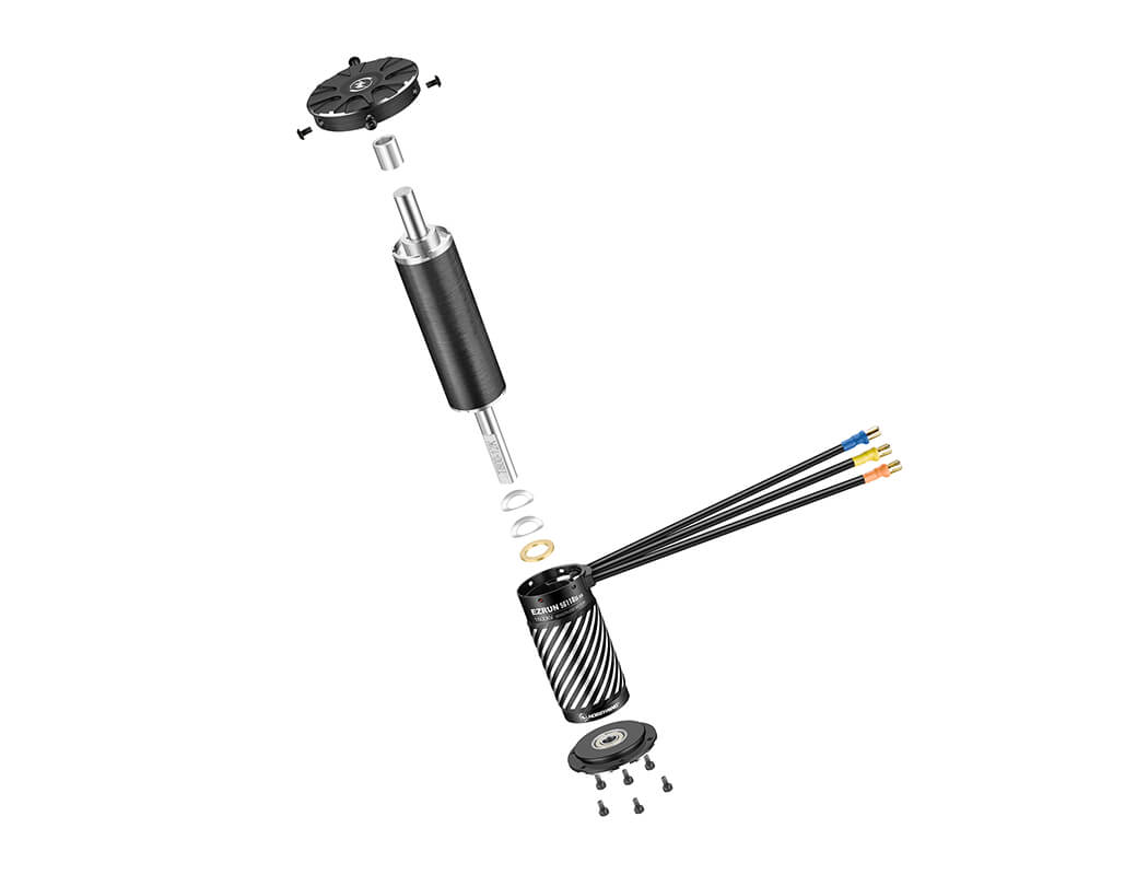 HOBBYWING EZRUN 1/5TH 56118SL 1600KV G2 MOTOR (BLACK)