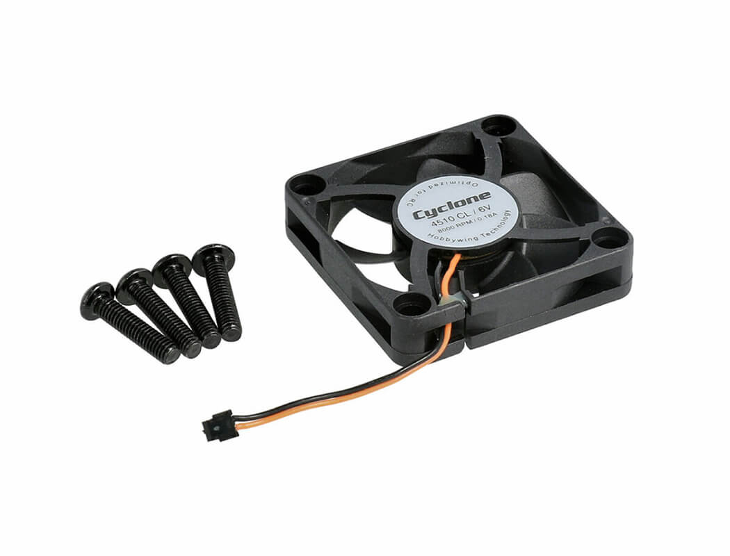 HOBBYWING FAN P4510 ZH2Y 45X45 6V 8,000RPM BLACK C MAX5 HV G2